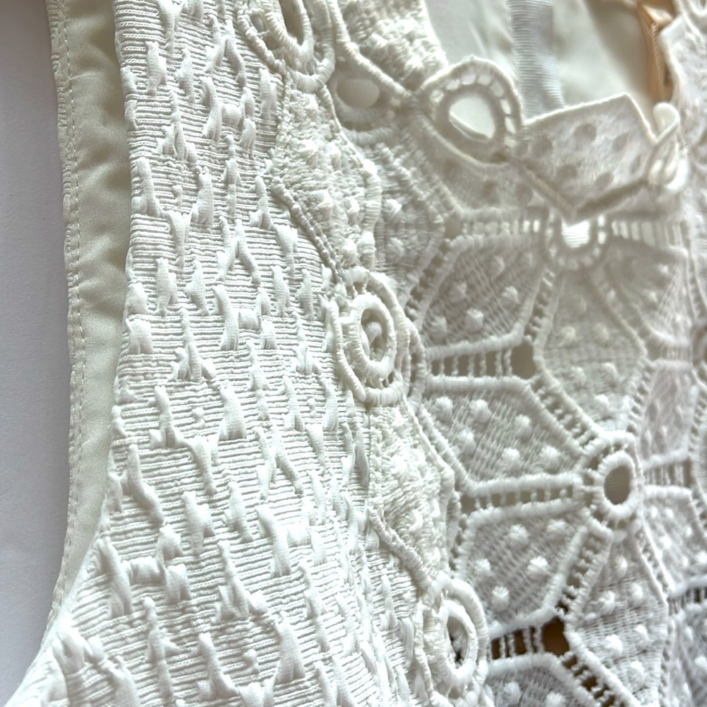 Rebecca Taylor - White Lace Top- NEW w/Tags - Picture 6 of 16